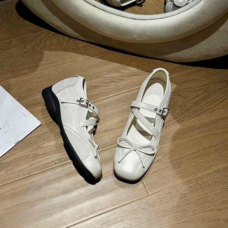 Damen elegante Schnürpumps mit verstellbarem Riemen und rutschfester Sohle R&B
