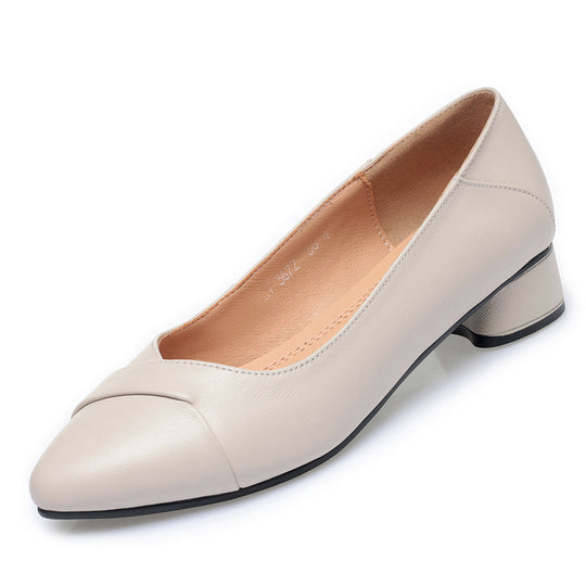 Damen Elegante Pumps mit geschmackvollem Rüschendetail und komfortablem Blockabsatz R&B