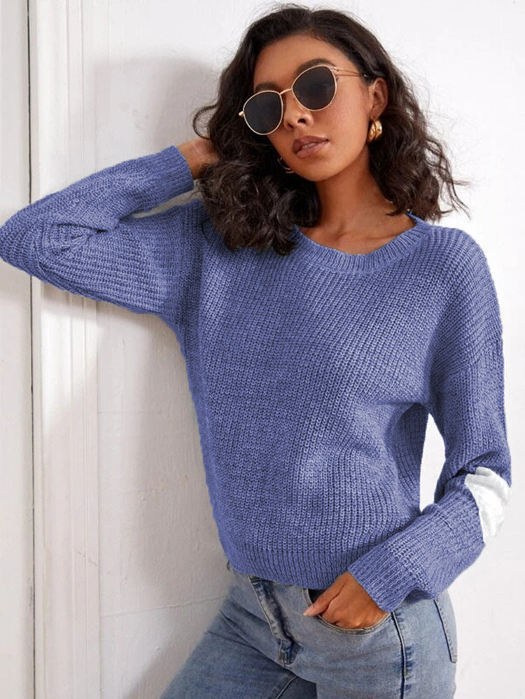 Damen Strickpullover mit modischem Schnitt R&B