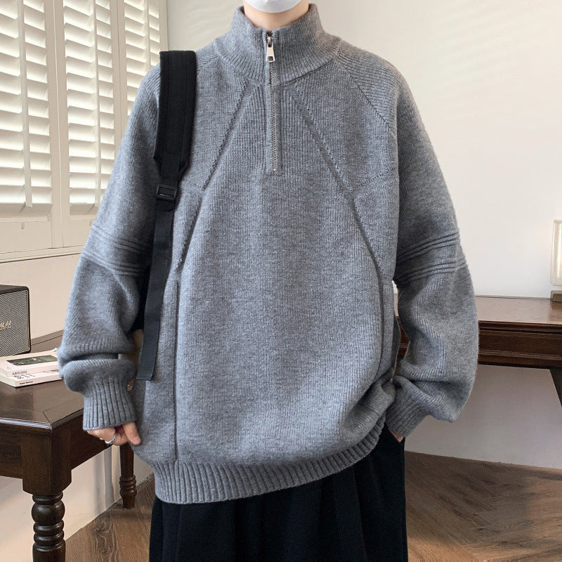 Damen Kapuzenpullover mit hohem Kragen und praktischem Reißverschluss R&B