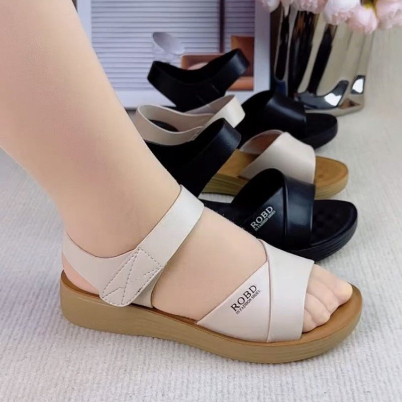 Damen Komfortable Sandalen mit breitem Riemen-Design R&B