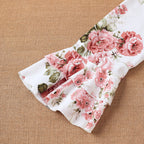 Damen Bluse mit Rüschendetails und floralem Muster R&B