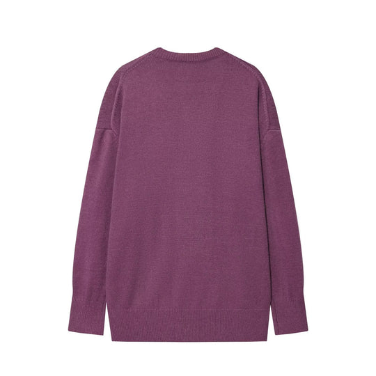 Damen eleganter V-Ausschnitt Pullover R&B