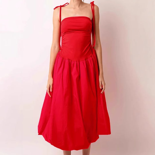 Damen Elegantes Abendkleid mit schulterfreiem Design und fließendem Rock R&B