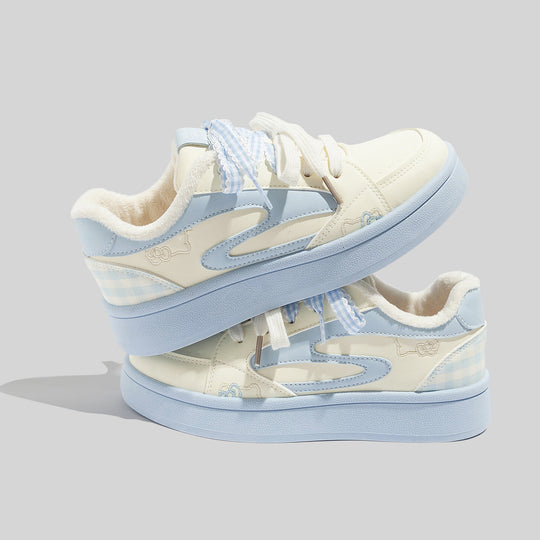 Damen Kuschelige Sneakers mit floralem Print und weichem Innenfutter R&B