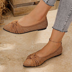 Damen Ballerinas mit dekorativem Knoten und komfortablem Innenfutter