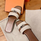 Damen Komfortable Slides mit modischem Riemendesign R&B