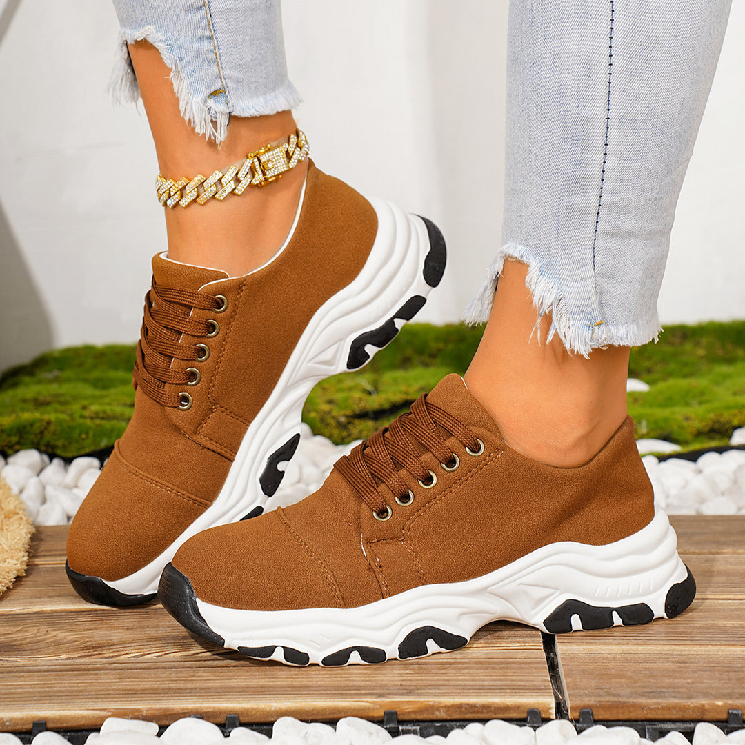 Damen sportliche Sneakers mit dynamischem Profil und atmungsaktivem Obermaterial R&B