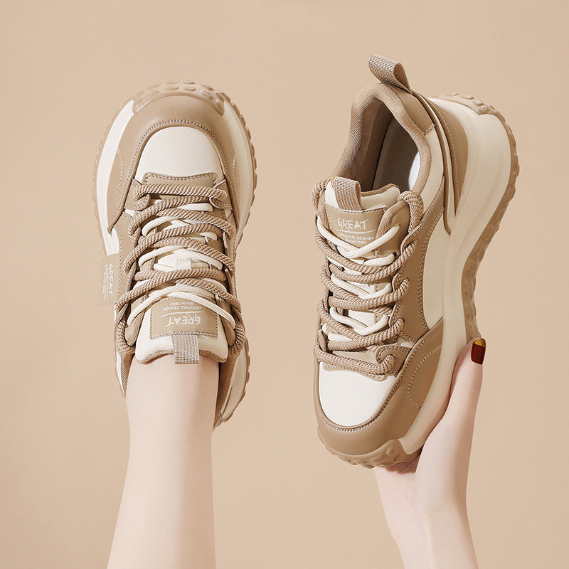 Damen Sportliche Chunky Sneakers mit dämpfender Sohle und rutschfestem Profil R&B