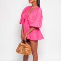 Damen Voluminöse Bluse mit Rüschendetail R&B