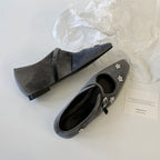 Damen elegante Mary Jane Schuhe mit floralen Details