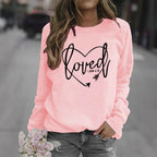 Damen Sweatshirt mit inspirierendem Schriftzug und trendigem Design