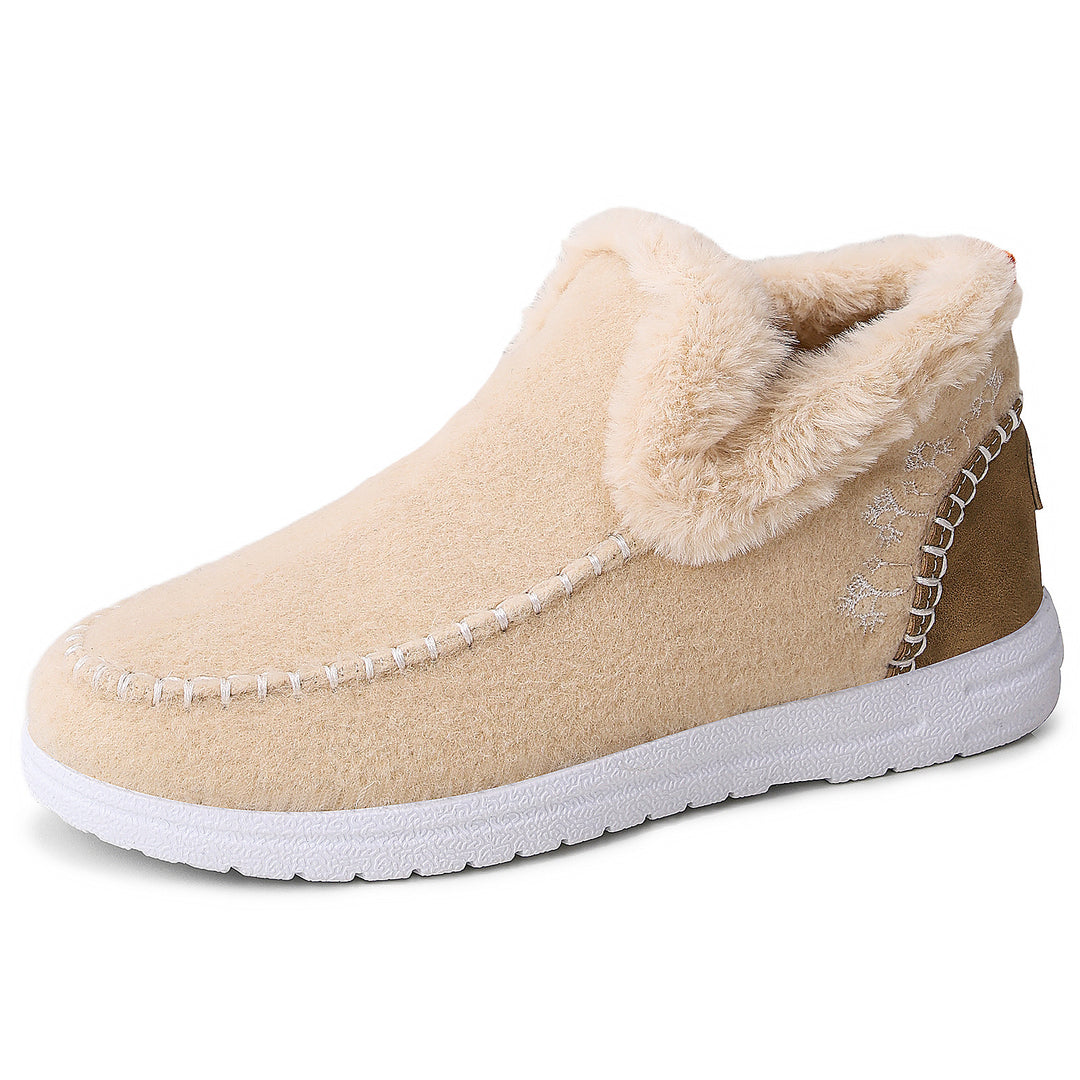 Damen Hausschuhe mit Kuschelfutter und elastischem Einstieg R&B