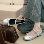 Damen elegante Ballerinas mit dekorativen Schleifen und komfortablem Fußbett R&B