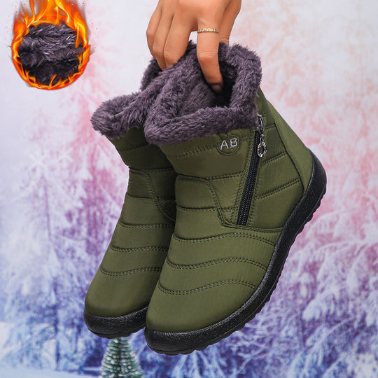 Damen Thermo-Winterstiefel mit kuscheligem Innenfutter und seitlichem Reißverschluss R&B
