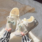 Damen Sportliche Sneaker mit verspieltem Schleifendetail