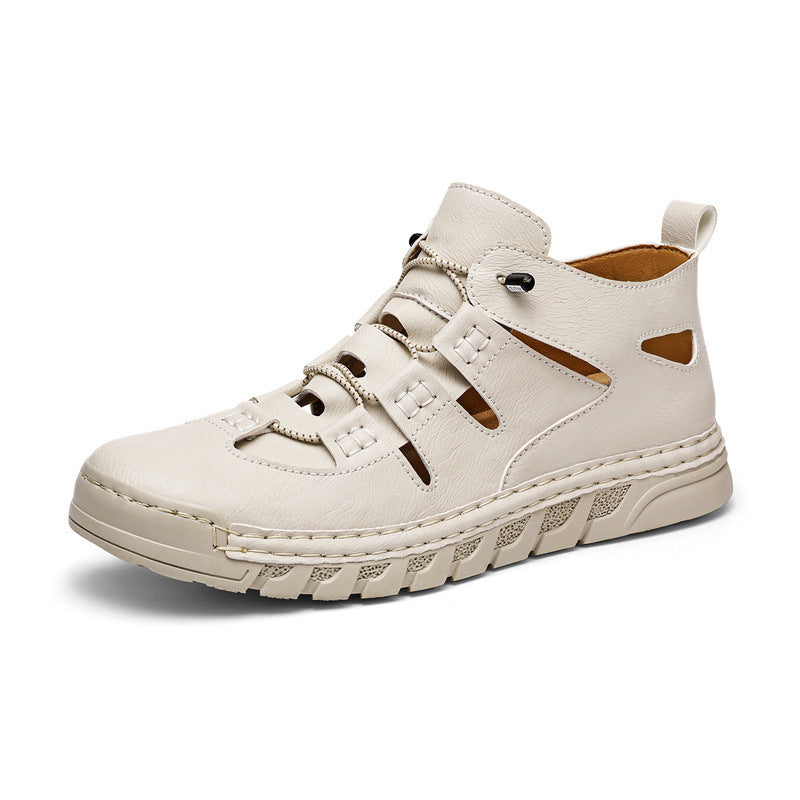 Herren Orthopädische Ledersandalen mit verstellbarem Riemensystem R&B