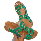 Damen modische Sandalen mit quadratischem Design R&B