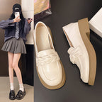 Damen elegante Loafer mit Knoten-Detail und komfortabler Plateausohle R&B