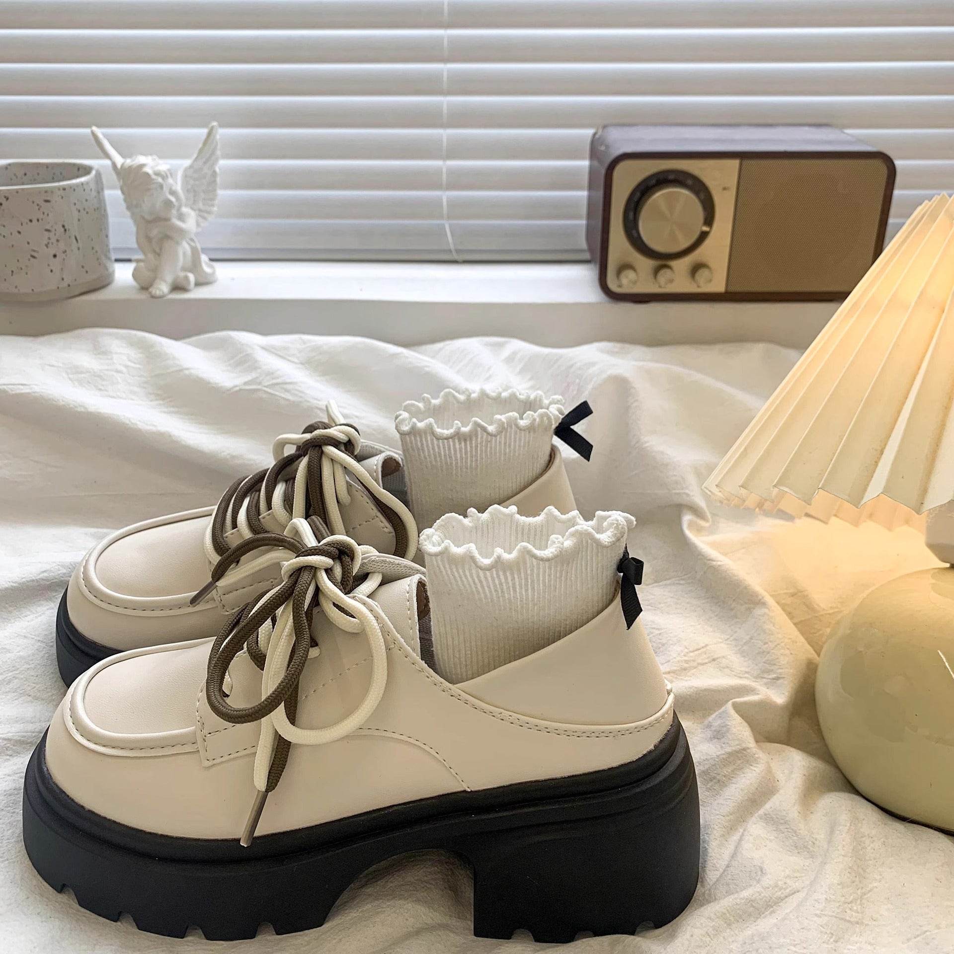 Damen Modische Sneakerboots mit hohem Kragen und robustem Sohlenprofil R&B