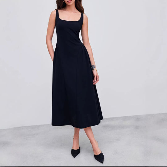 Damen Maxikleid mit schulterfreiem Design und figurfreundlichem Schnitt R&B