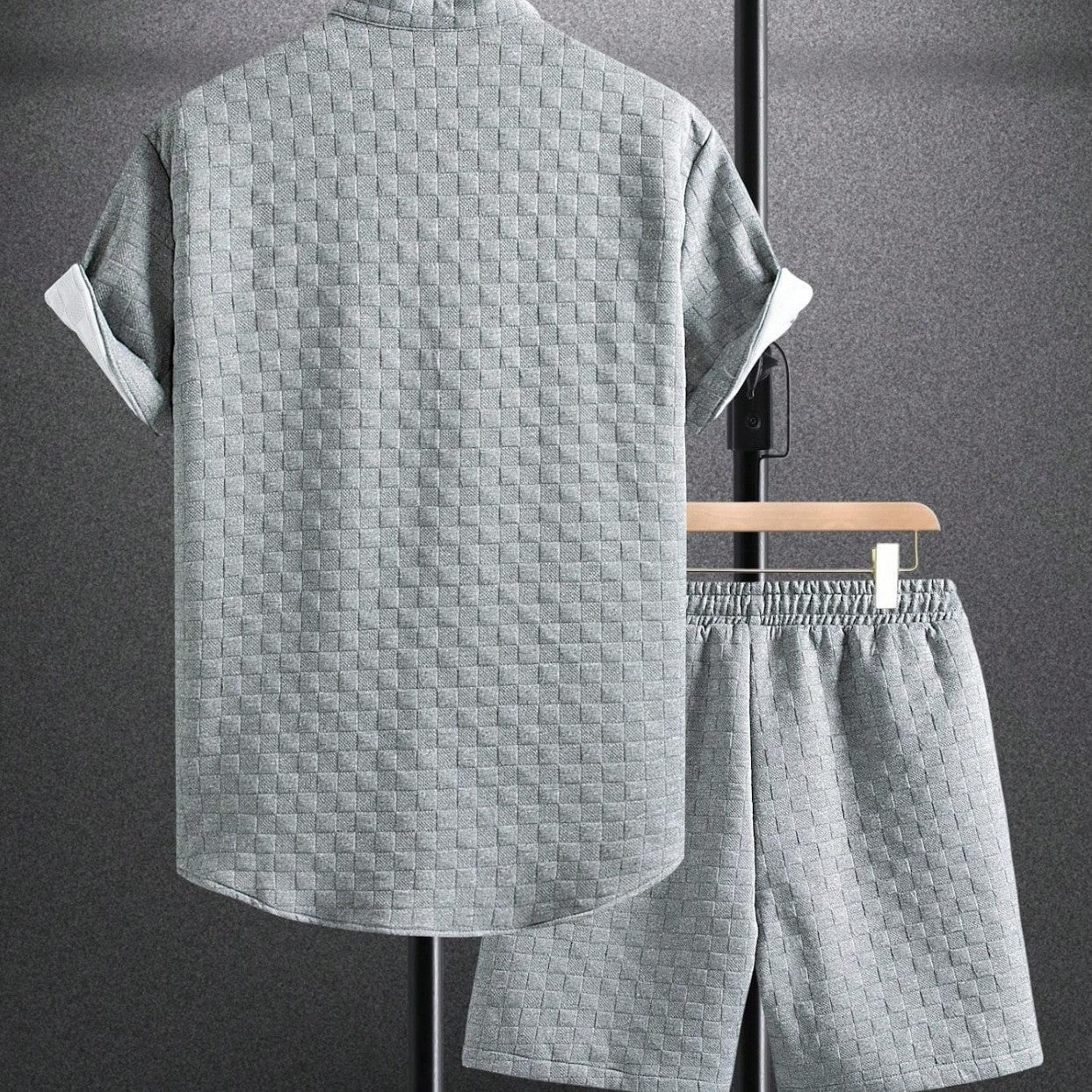 Damen lässiges Kurzarm Hemd und Shorts Set