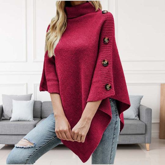 R&B | Einfarbiger Strickpullover Für Elegante Outfits