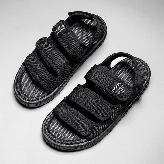 Damen sportliche und atmungsaktive Freizeitsandalen mit verstellbaren Riemen R&B
