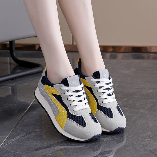 Damen Sportliche Sneakers mit atmungsaktiver Mesh-Oberfläche und dämpfender Sohle R&B