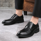 Damen Elegante Business-Lederschnürschuhe R&B