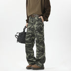 Damen Cargohose im modischen Camouflage-Design mit hohen Taschen