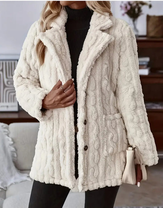Damen Kuschelige und stilvolle Teddyjacke R&B