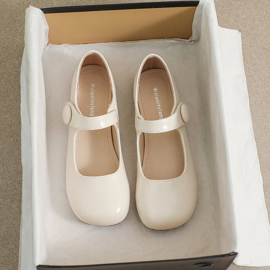 Damen Ballerinas mit verstellbarem Riemen und bequemem Fußbett R&B