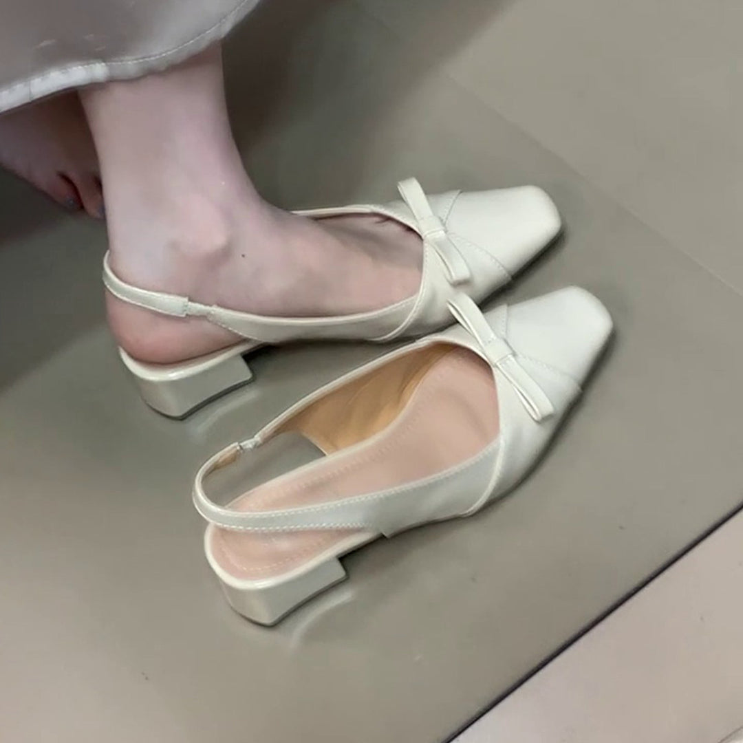 Damen elegante Slingbacks mit schicker Schleifenverzierung R&B
