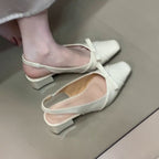 Damen elegante Slingbacks mit schicker Schleifenverzierung R&B