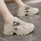 Damen modische Chunky Sneaker mit atmungsaktiver Mesh-Oberfläche und stabiler Dämpfung R&B