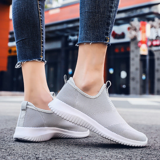 Damen Bequeme und flexible Slip-On Sneakers mit atmungsaktivem Obermaterial R&B