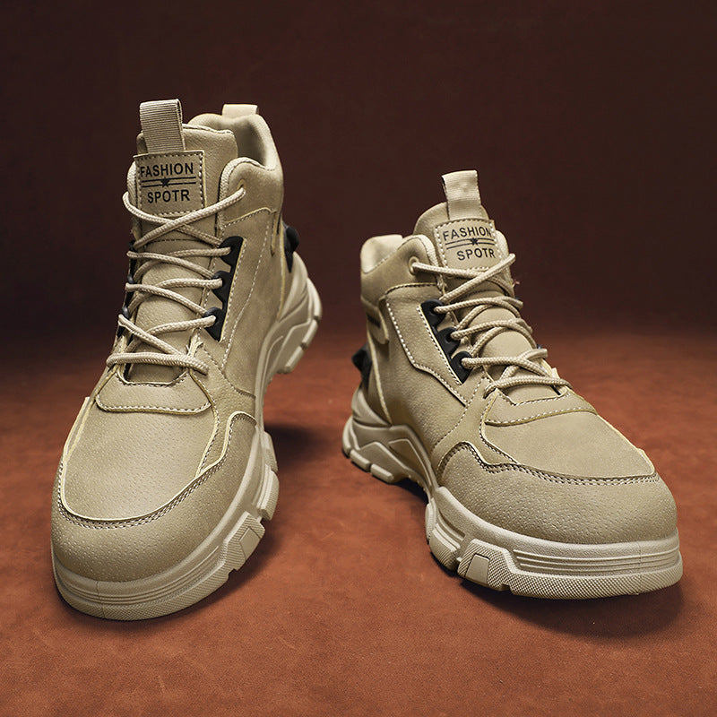 Damen Sportliche High-Top Sneakers mit modischem Muster und atmungsaktiver Sohle R&B