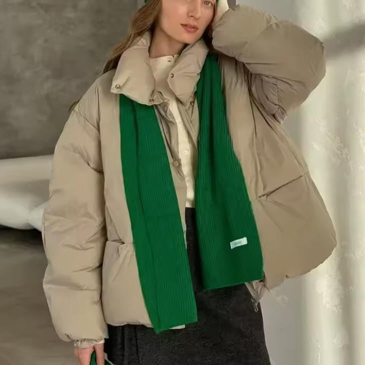 Damen Gepolsterte Bomberjacke mit hohem Kragen und praktischen Taschen R&B