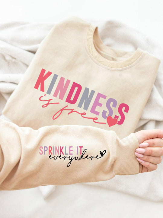 Damen Sweatshirt mit inspirierendem Schriftzug und gemütlicher Passform R&B