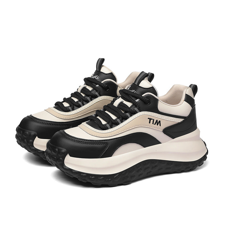 Damen trendige Plattform-Sneaker mit dämpfender Sohle R&B