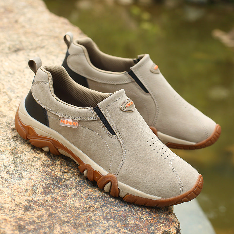 Damen bequeme Slip-On Sneakers mit atmungsaktiver Oberfläche R&B