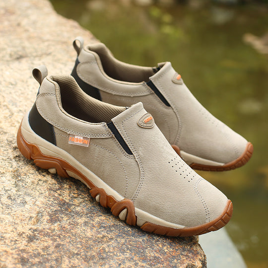 Damen bequeme Slip-On Sneakers mit atmungsaktiver Oberfläche R&B