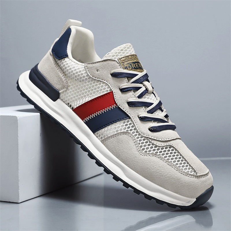 Damen Sportliche Sneakers mit atmungsaktivem Mesh-Obermaterial und stabiler Gummisohle R&B