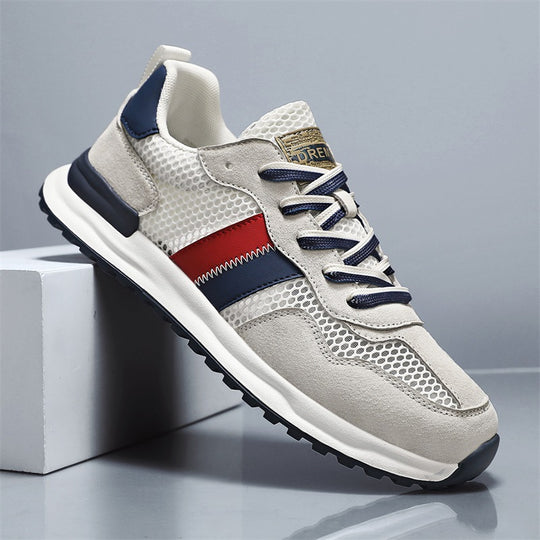Damen Sportliche Sneakers mit atmungsaktivem Mesh-Obermaterial und stabiler Gummisohle R&B