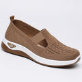 Damen bequeme Slip-On Schuhe mit atmungsaktiver Strickoberfläche R&B