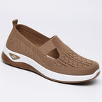 Damen bequeme Slip-On Schuhe mit atmungsaktiver Strickoberfläche R&B