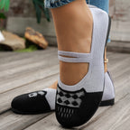 Damen atmungsaktive Strick-Ballerinas R&B