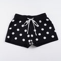 Damen Sportliche Kurze Hose mit gepunktetem Design und verstellbarem Bund R&B
