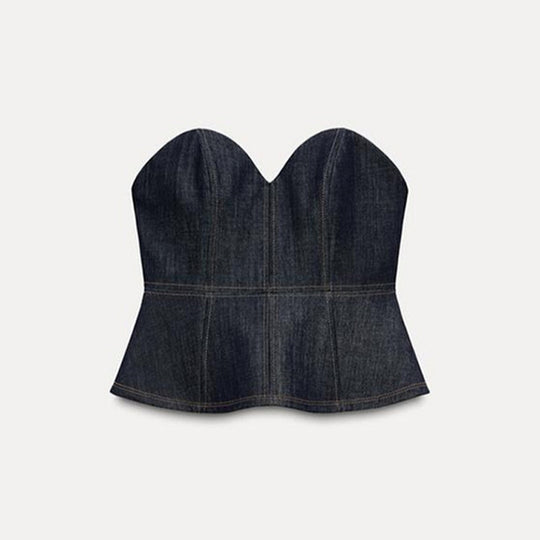 Damen Jeansblazer im modernen Look mit tailliertem Schnitt und praktischen Taschen R&B
